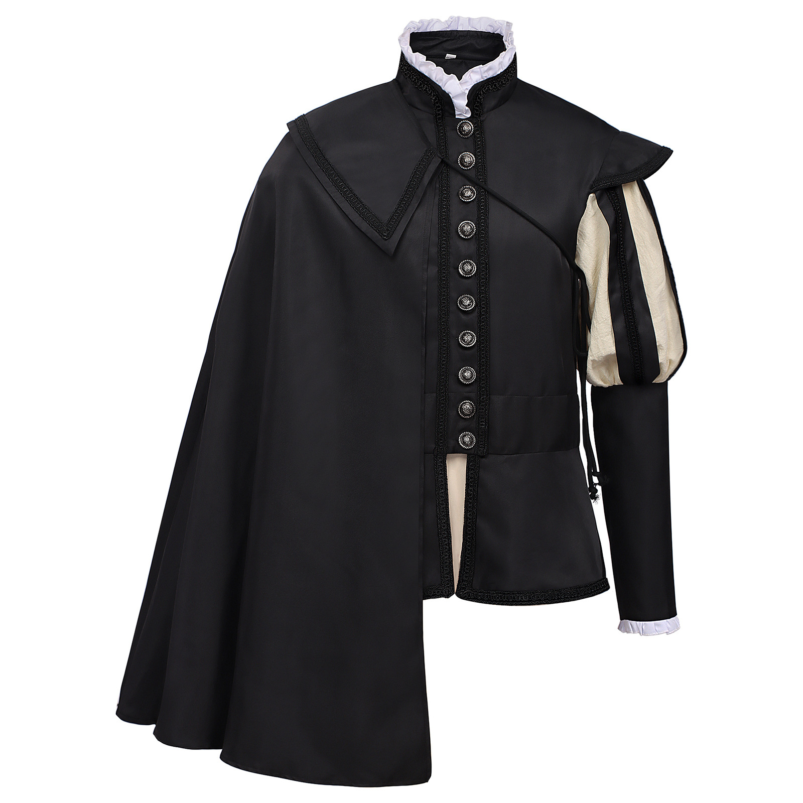 Tops - Medieval Men Tudor Elizabethan King Uniform