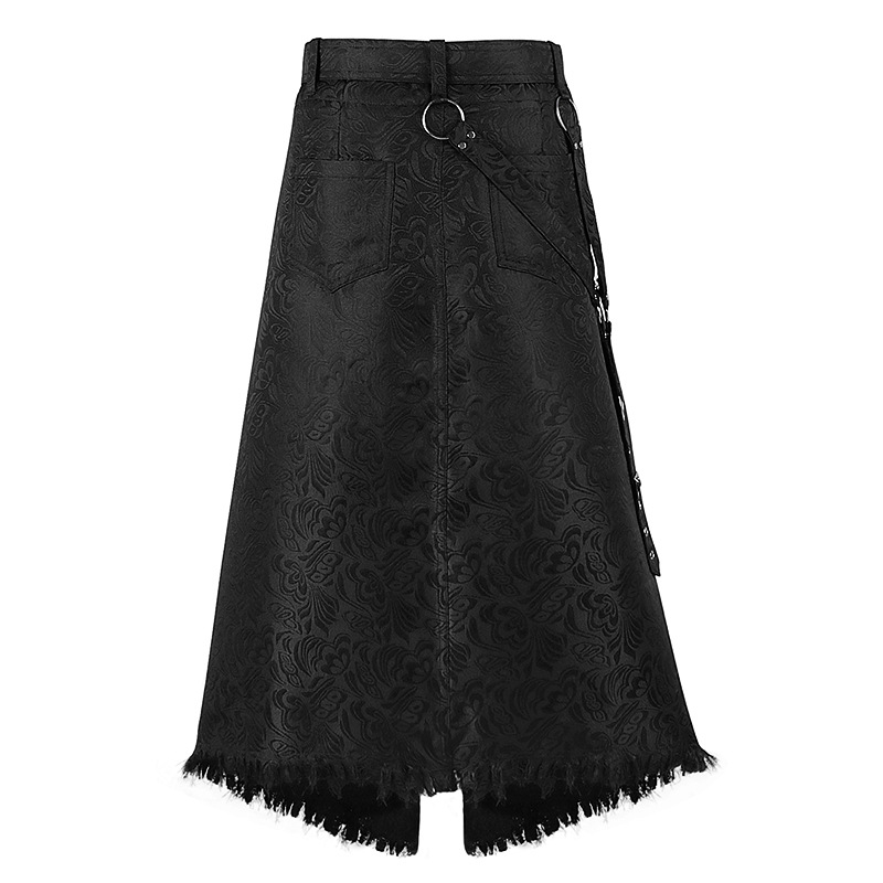 Men Gothic Jacquard Asymmetry  - Skirts review and price