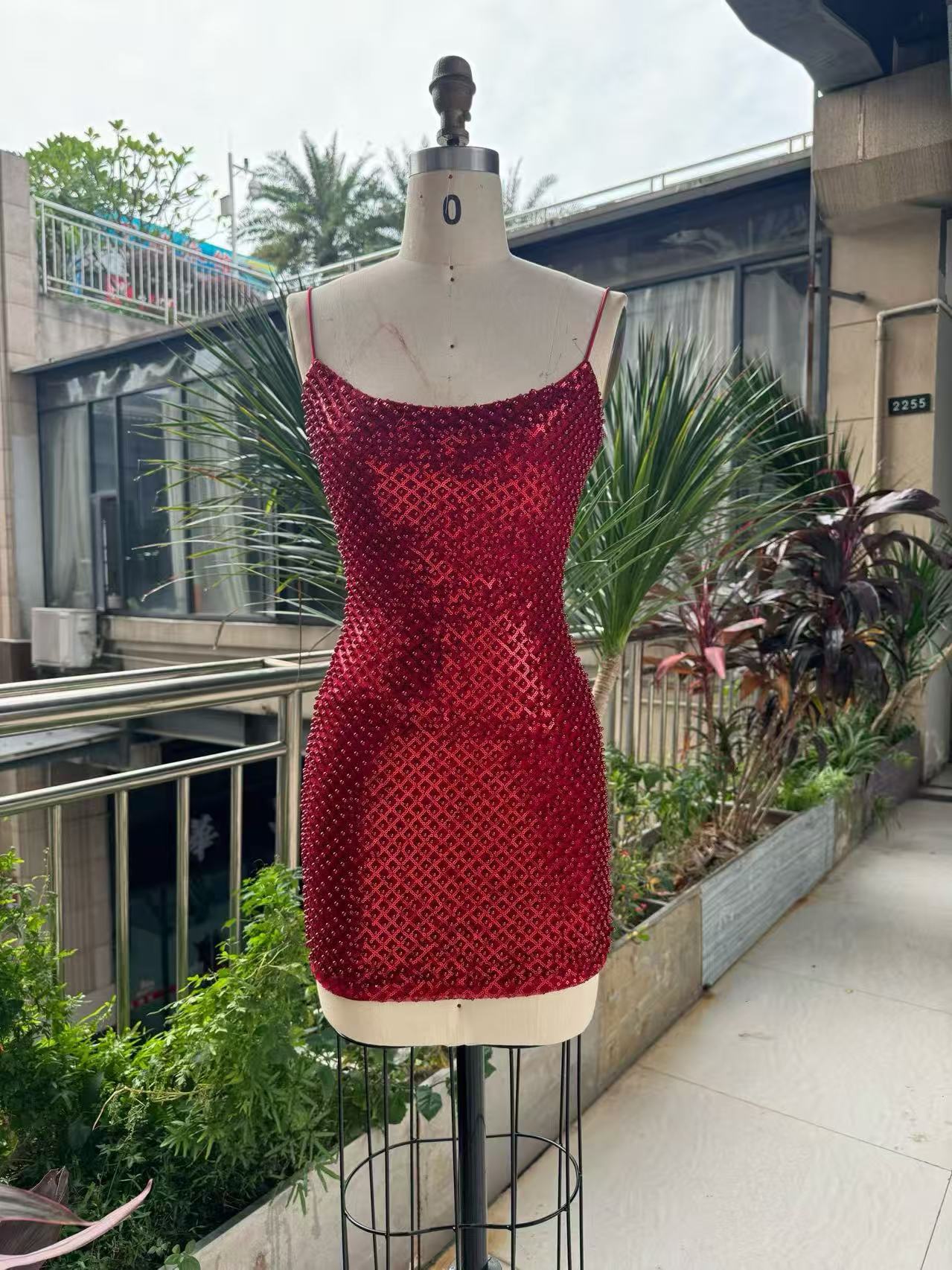 Women Sparkly Rhinestone Embel - Sparkly Rhinestone Club Party Dress review and price