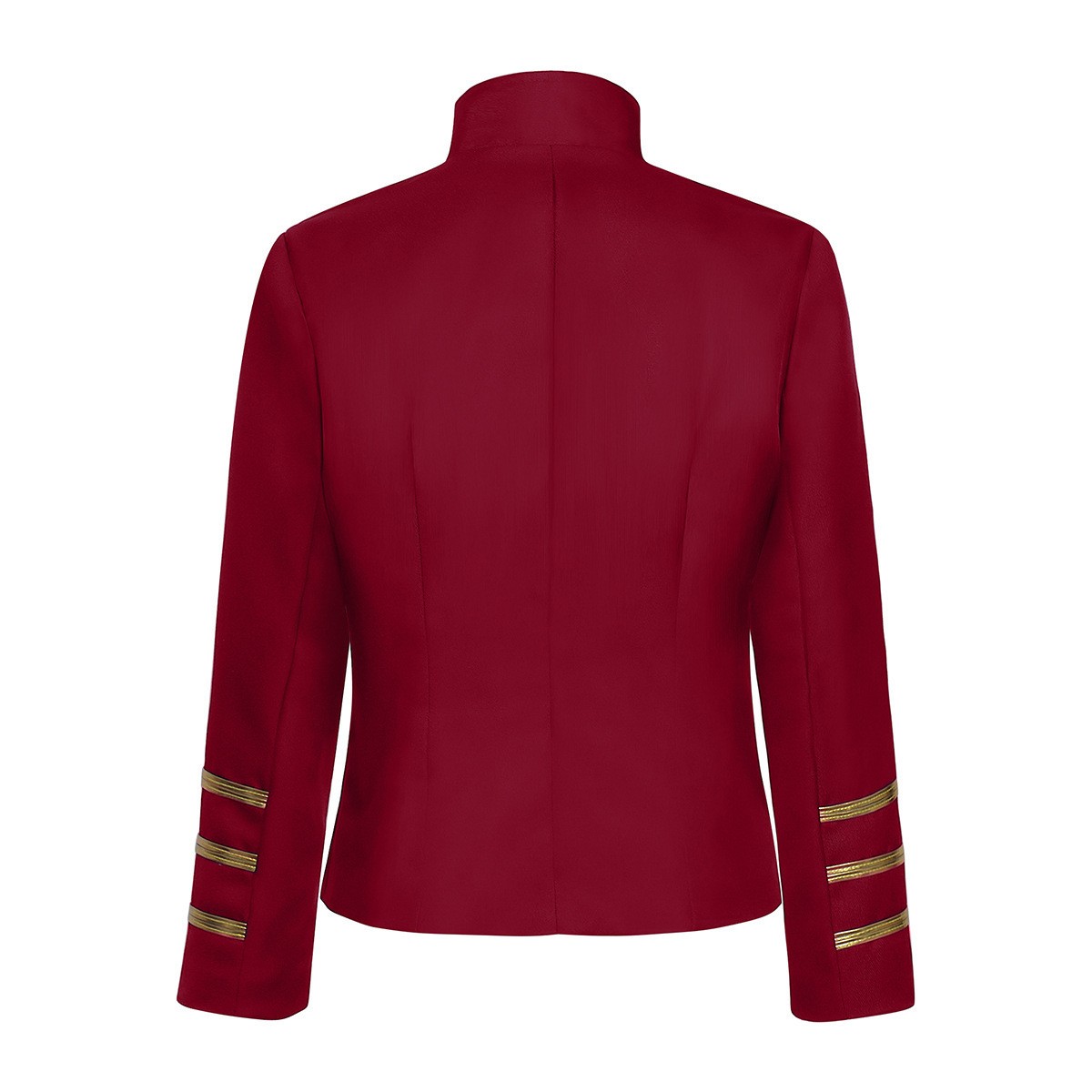 Stand Collar Double Breasted T - Tops review and price