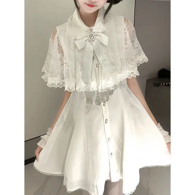 Japanese Gothic Y2k Style Rhin - Korean Style A Line Shirt Dress review and price