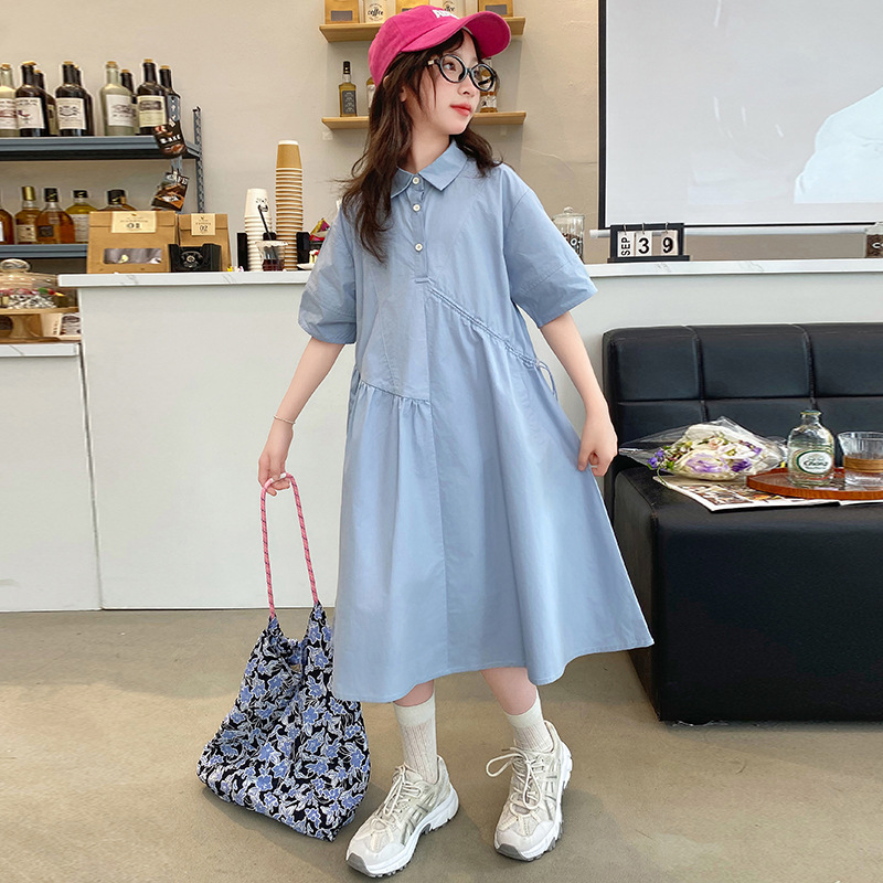 Korean Children Clothing Girls - Korean Style A Line Shirt Dress review and price