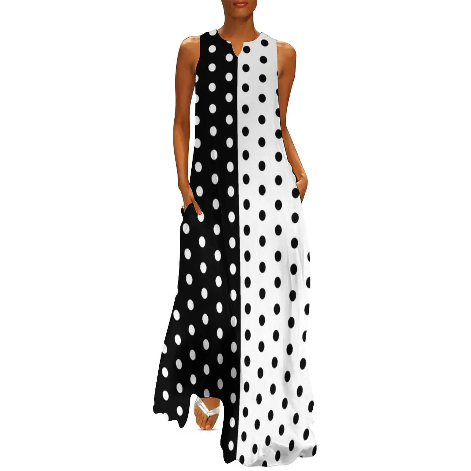Retro Two Tone Dress Spring Bl - Boho Summer Beach Maxi Dress review and price