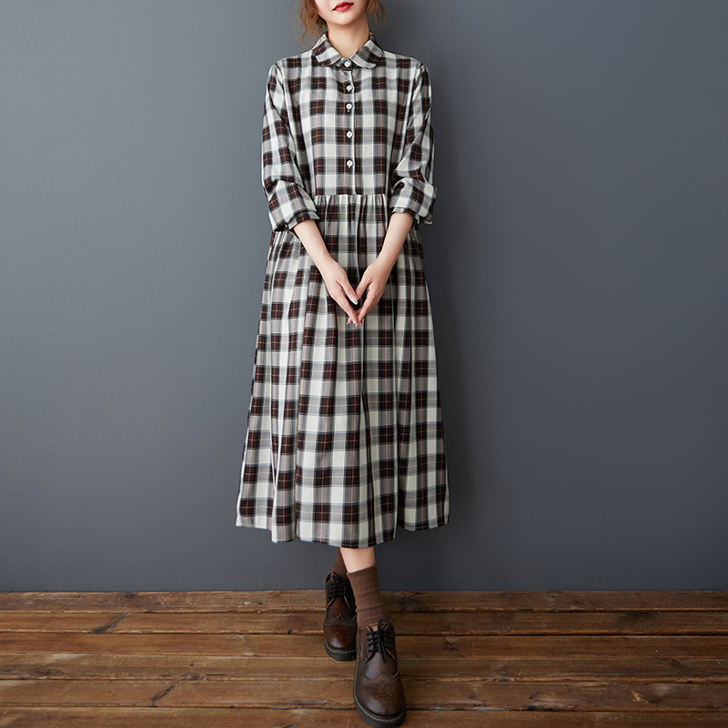 Spring Autumn Loose Korean Sty - Korean Style A Line Shirt Dress review and price